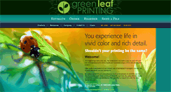 Desktop Screenshot of greenleafprinting.net